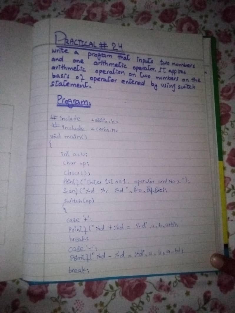 computer science practical note book fsc part 1 &2 4