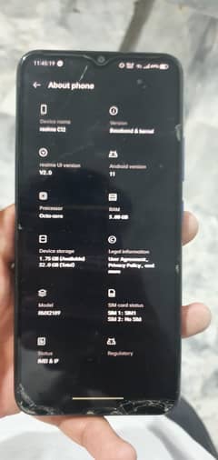 realme c 12 dual sim pta approved  only cash
