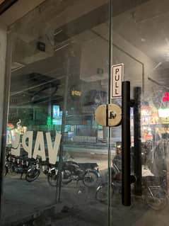 12mm glass door for shop