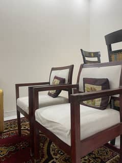 Pure tali wood | wooden chairs | pair