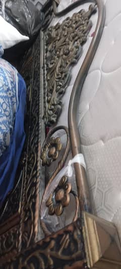 king size used iron bed