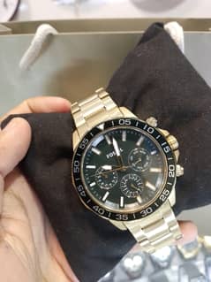 Fossil Men Benon Gold Tone Watch |Multifunction