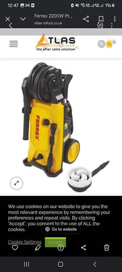 03087779884 German Ferrex 2200W Pressure Washer QIWSP072200A