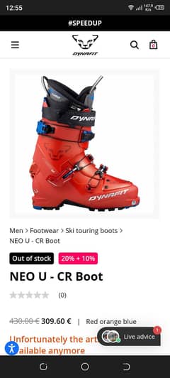 ORIGINAL Dynafit NEO U CR BOOTS, Ski touring/ Snow mountain climbing.
