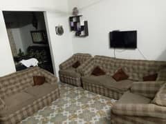 7 seater sofa set with cushions