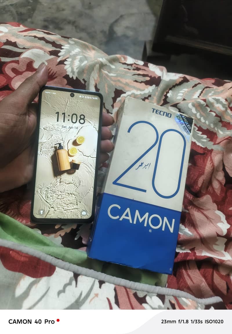 Tecno camon 20 16 256 with just box exchange possible 3
