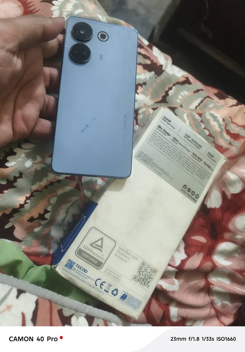 Tecno camon 20 16 256 with just box exchange possible 5