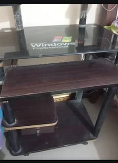 Glass Computer table