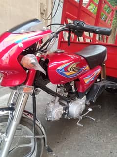 United (100cc) loader rickshaw red color
