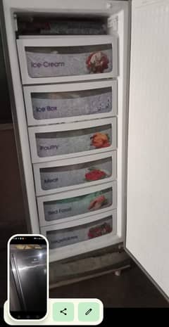 Dawlance vertical deep freezer for sale urgently