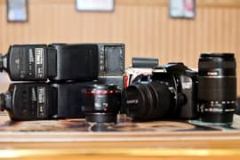 Canon 70D with 18-55mm 55-250mm 50mm