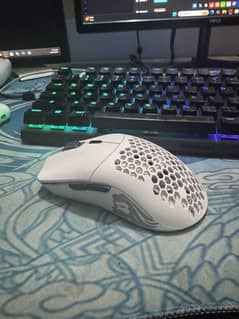 Glorious model o wireless white gaming mouse