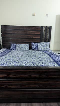 Double Bed with mattress & Dressing