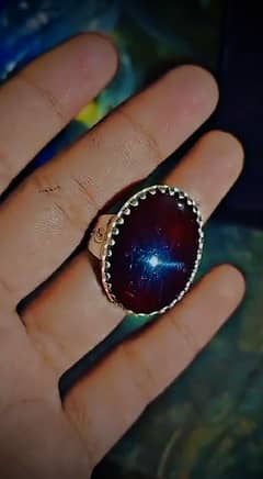 Aqeeq ring in chandi