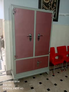 iron and wooden safe
