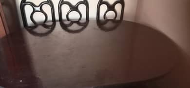 Dinning Table With 6 Chairs  ( Pure Wooden )