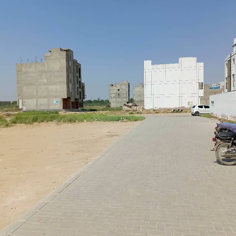 120 Sq Yard Next to Corner West Open LEASED PLOT For sale in SAADI GARDEN BLOCK 1 (in front of BILAL MASJID) 0