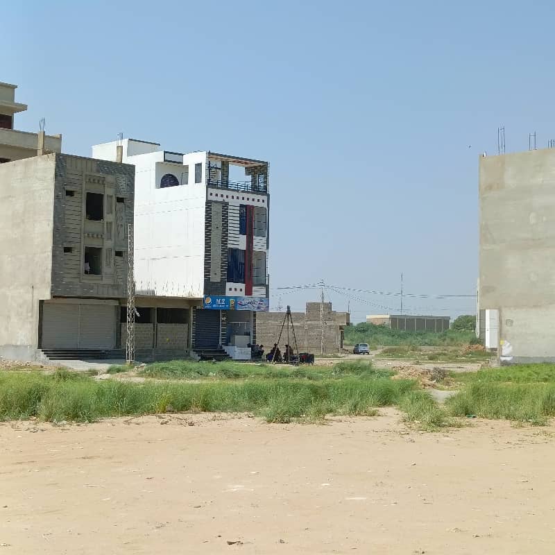 120 Sq Yard Next to Corner West Open LEASED PLOT For sale in SAADI GARDEN BLOCK 1 (in front of BILAL MASJID) 1