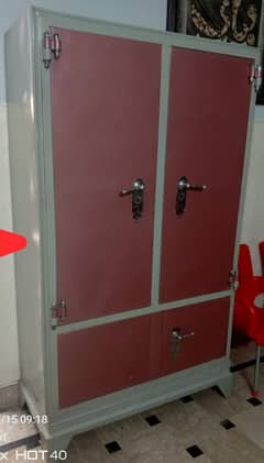 iron and wooden safe