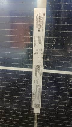Two Canadian Solar 620 watt Bifacial Double glass Panels