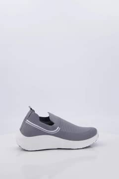Men's jersey Knit Casual Sneakers Grey - 8507
