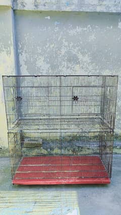 2 portions folding cage for sale size 3*1.5*1.5 each portion