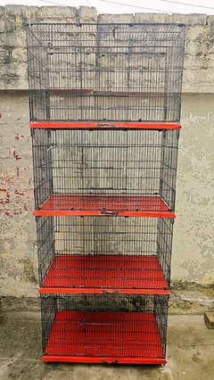 4 portions folding cage for sale size 2.5*1.5*1.5 each portion