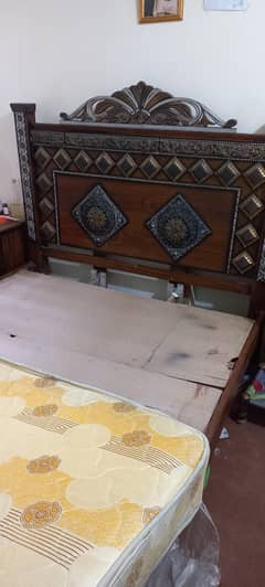 bed with side tables