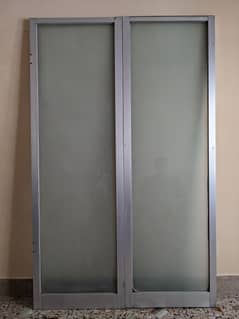 2 Aluminum glass door