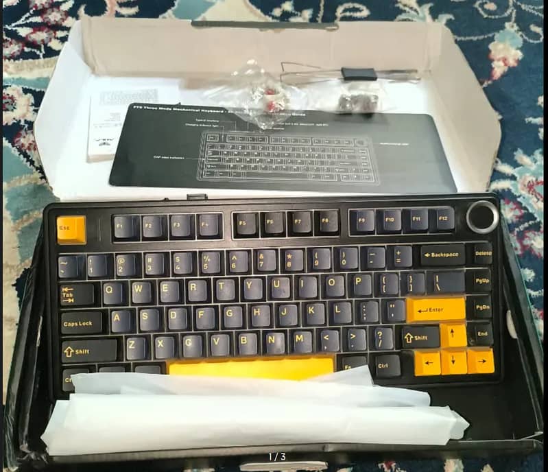 AULA F75 RGB keyboard 10/10 with 3-types of connectivity 0