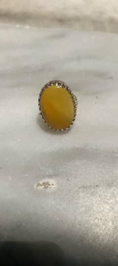 Aqeeq chandi ring