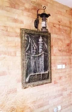 Beautiful 3D Effect Islamic Painting of Mosque