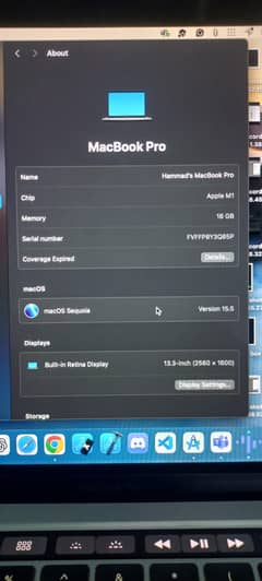 Macbook Pro 2020 (M1 Chip) 13 inch