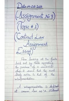 assignment