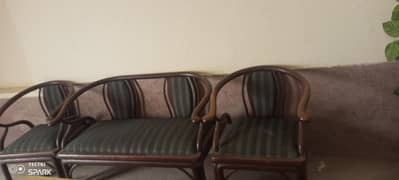 wooden sofa