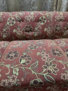 Orange sofa set