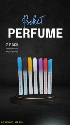 Long Lasting Pocket Perfume, Pack Of 7