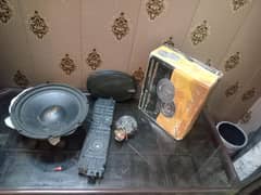 woofer speaker set with food condition