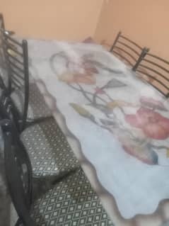 Table with six chairs