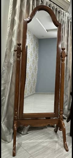 Full-Length Mirror – Pure Shisham Wood – Brand New Condition