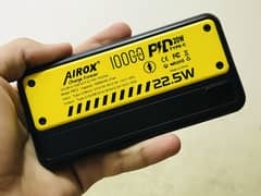 AIROX 10000 mah Power Bank (with box + fast charging wire)