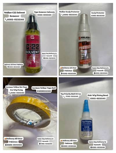 Hair Wig Fixing Glues | Hair Wig Remover Solvents|Yellow German Tape |