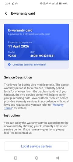 vivo y04 4+4 128 gb
