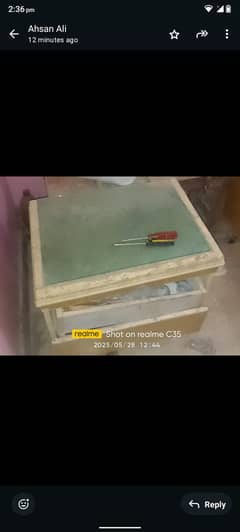 Bed with 2 side tables