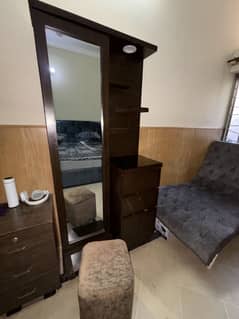 Brown Wooden Dressing Table