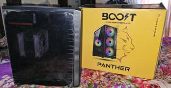 AMD Ryzen 7 1700 Computer with Box and Two LCD