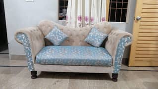 7 setr sofa seham wood  brand new immediately for sale due to posti