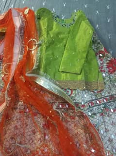 Lehenga with dupatta and shirt