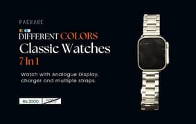 ULTRA Smartwatch | BIG 2.01" Display | 7-in-1 Strap Combo | Brand New