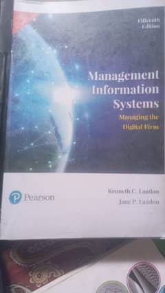 1- Management information System      by  Kenneth C. Laudon  and Jane